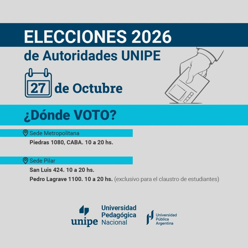 Elecciones UNIPE 2026